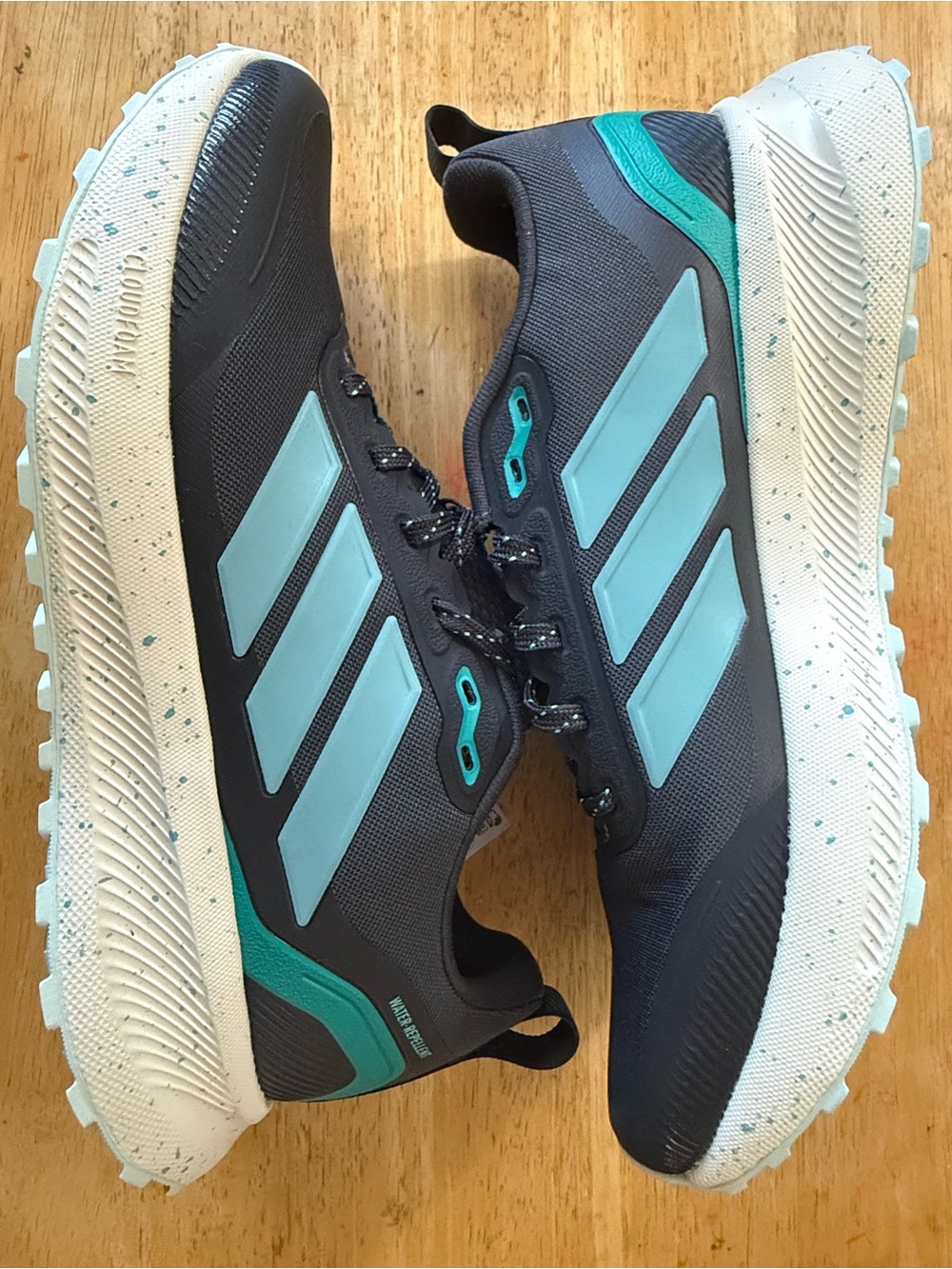 adidas Women's Black and Teal Athletic Shoes